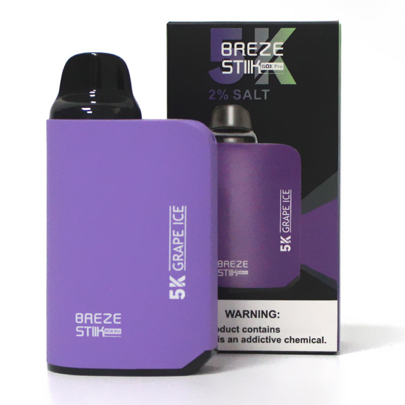 Breze Stiik Box Pro | 5K Puffs | Adjustable Airflow | 12 Flavors