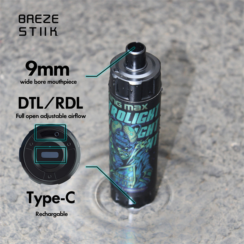 Breze Stiik Kingmax 10000 Puffs Disposable Vape – 20ml, Mesh Coil, Adjustable Airflow
