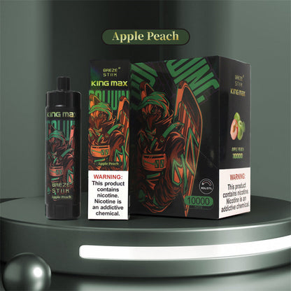Breze Kingmax 10K Puffs | Sub-Ohm DTL | 20ml 0-5% Nic | 12 Flavors