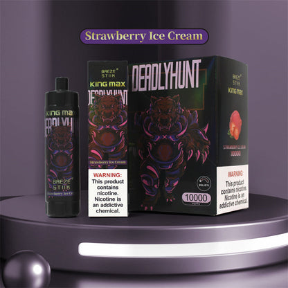Breze Kingmax 10K Puffs | Sub-Ohm DTL | 20ml 0-5% Nic | 12 Flavors