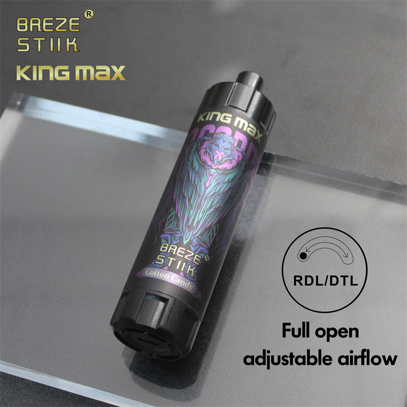 Breze Stiik Kingmax 10000 Puffs Disposable Vape – 20ml, Mesh Coil, Adjustable Airflow
