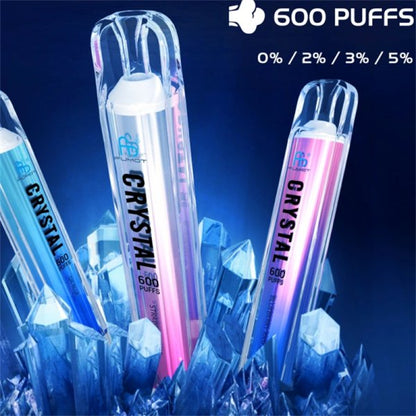RandM Crystal 600 Puffs Disposable Vape - 2ml, 12 Flavors, Rechargeable