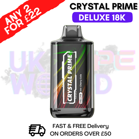 Cherry Cola  Crystal Prime Deluxe 18000 Puffs 18K PUFF