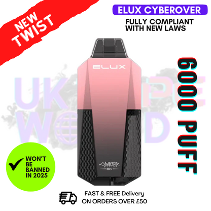 Cherry ICE Elux CyberOver 6000 Puff 6K Pod Vape Kit