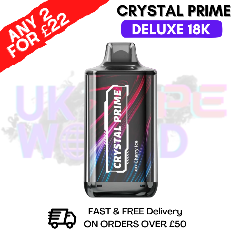 Cherry Ice Crystal Prime Deluxe 18000 Puffs 18K PUFF