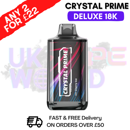 Cherry Ice Crystal Prime Deluxe 18000 Puffs 18K PUFF