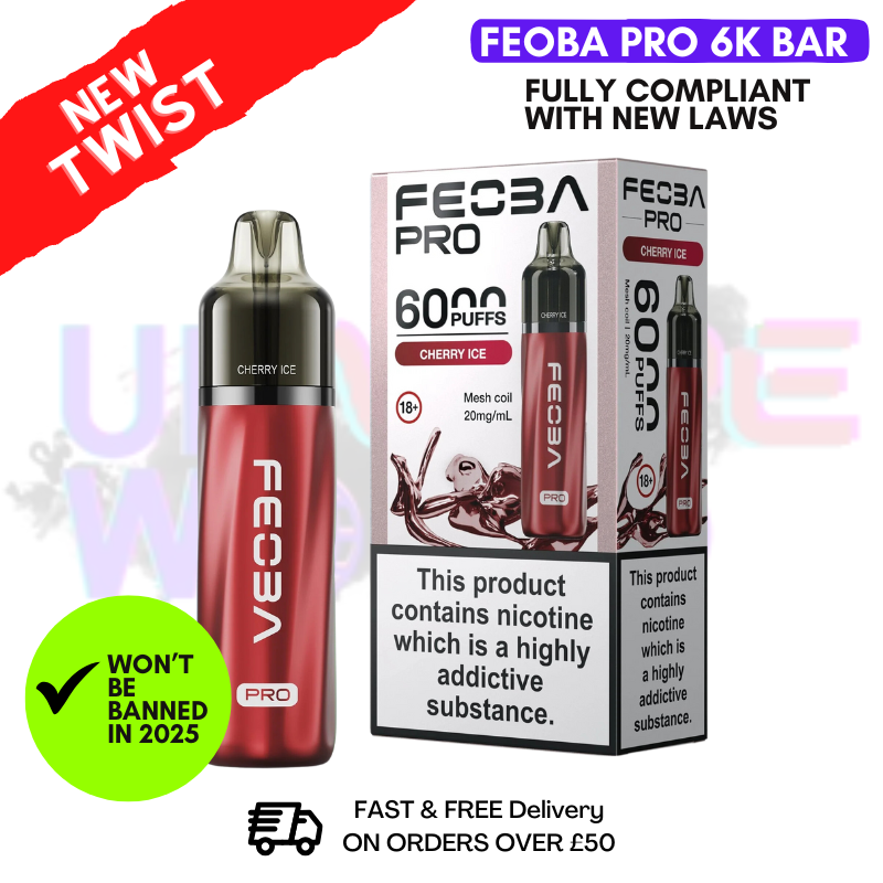 Cherry Ice Feoba Pro 6000 6K Puff Pod Kit