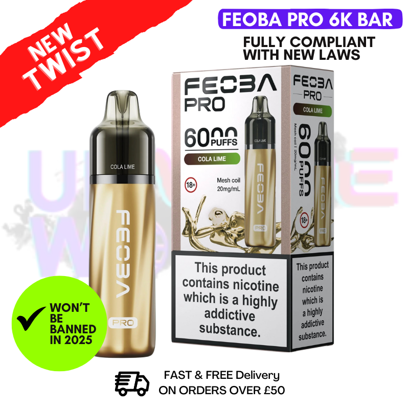 Cola Lime Feoba Pro 6000 6K Puff Pod Kit