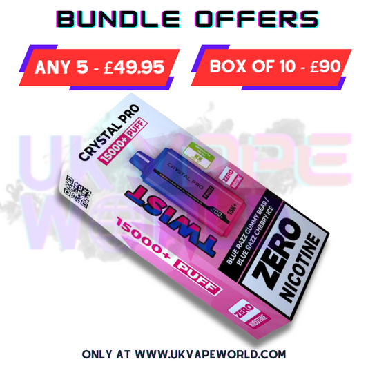Crystal Pro Twist 15000 Puff 15K Bar ZERO (0MG)