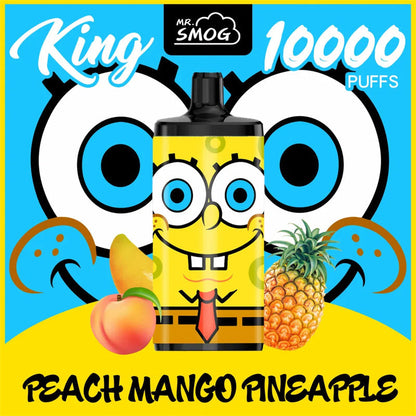 10000 Puffs Disposable Vape - Dual Mesh Coil, 20ml, 10 Flavors