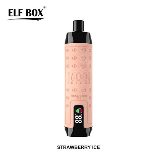 ELF BOX Shisha 16000 Puffs Disposable Vape – 28ml, Mesh Coil, Type-C Fast Charging