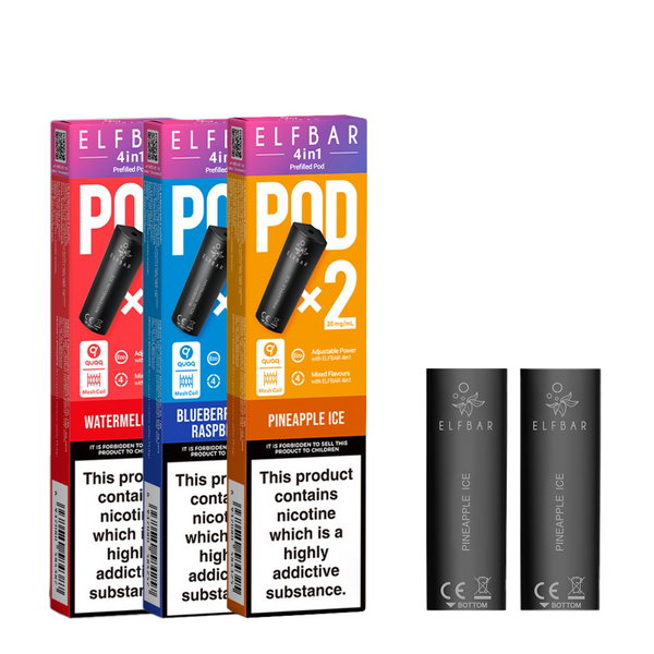 ELF Bar 4-in-1 Prefilled Replacement Vape Pods 2-PACK