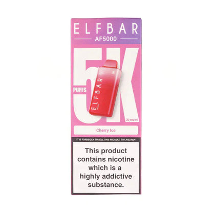 PACK OF 5 PC-  Elf Bar AF5000 Disposable Vape TPD UK