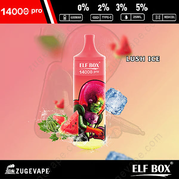 ELF Box Rgb 14000 Puffs Pro Wholesale Vape 25ml  600mah 11 Flavors