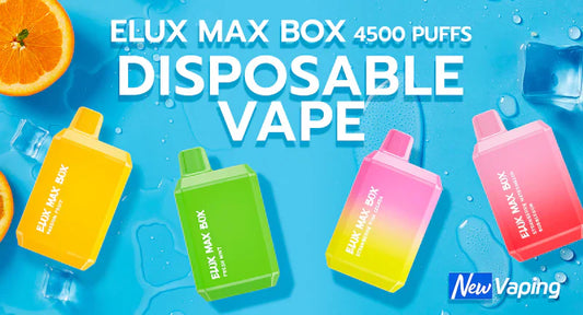 Elux Max BOX 4500 Disposable Vape Pod Device 650 mah 2ml 20 mg ( 10 Bundle Pack )