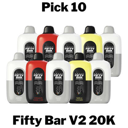 Fifty Bar V2 20K Disposable Vape Pick 10
