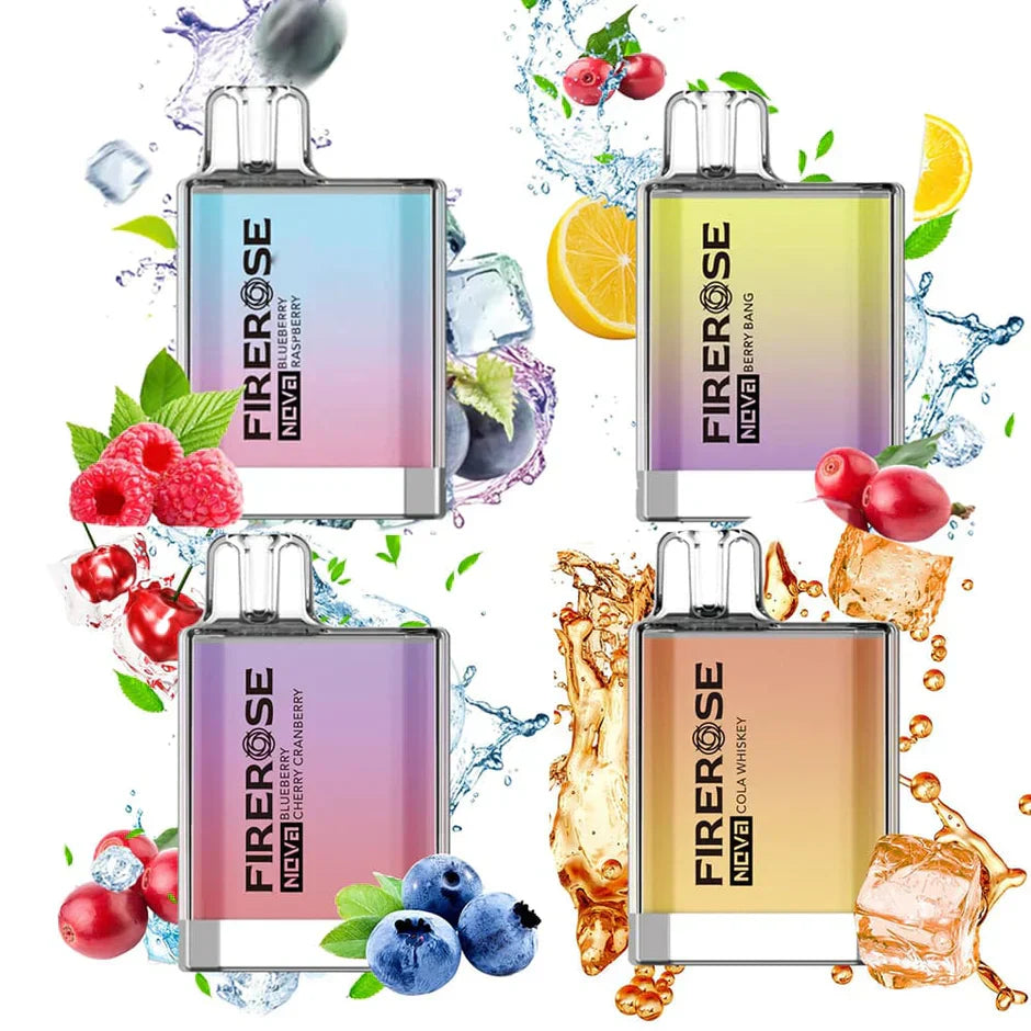 Firerose Nova 600 Puffs Disposable Vape 2MML 20 MG TPD UK
