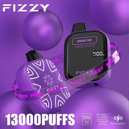 Fizzy Boom 13k Puffs Disposable Vape | 21ML E-liquid, Mesh Coil, LCD Screen