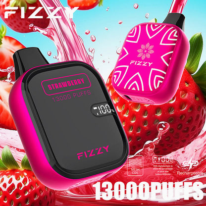 Fizzy Boom 13k Puffs Disposable Vape | 21ML E-liquid, Mesh Coil, LCD Screen