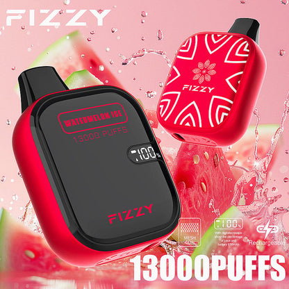 Fizzy Boom 13k Puffs Disposable Vape | 21ML E-liquid, Mesh Coil, LCD Screen