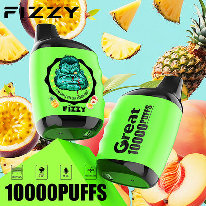 FIZZY Great – Compact 10K Puffs Disposable Vape | Mesh Coil & 18ML E-Liquid