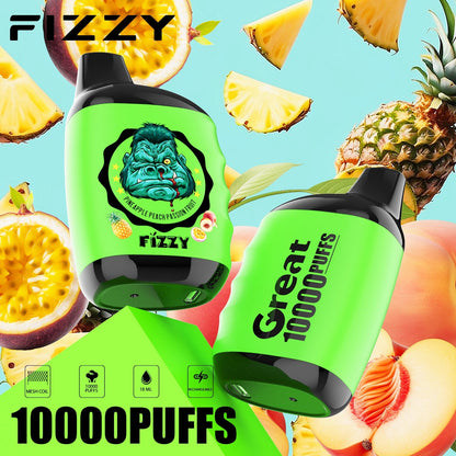 FIZZY Great – Compact 10K Puffs Disposable Vape | Mesh Coil & 18ML E-Liquid