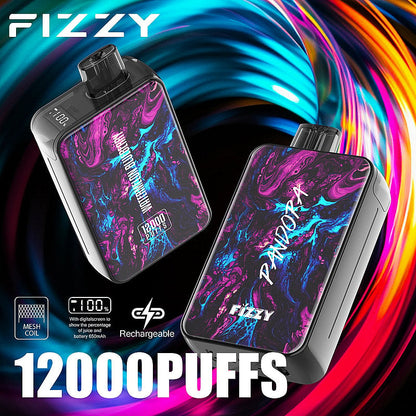 Fizzy Pandora – 12000 Puffs Disposable Vape | Fluid Art Marble | 20ML E-Liquid, Mesh Coil, 650mAh