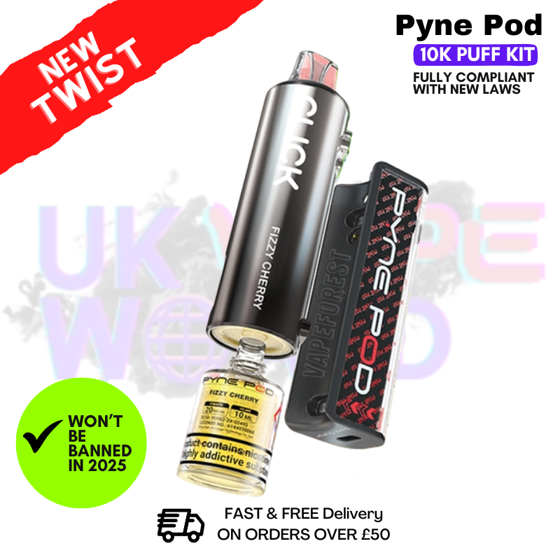 Fizzy Cherry Pyne Pod 10K Puff Vape Kit