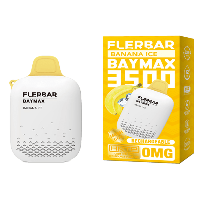 FLERBAR BAYMAX 3500 DISPOSABLE POD DEVICE 0MG nic with Best New flavours