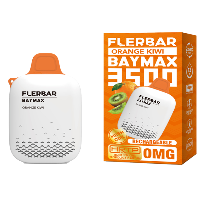 FLERBAR BAYMAX 3500 DISPOSABLE POD DEVICE 0MG nic with Best New flavours