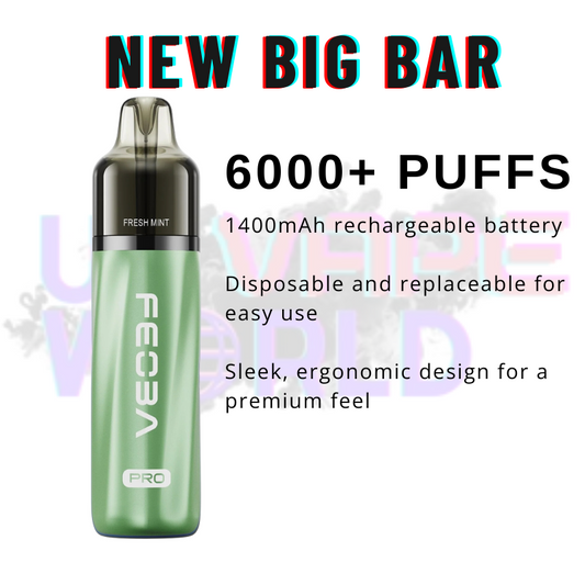 Fresh Mint Feoba Pro 6000 6K Puff Pod Kit