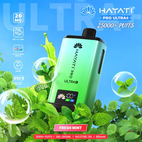 Hayati Pro Ultra Plus 25000 Puffs Disposable Vape (Box of 10)
