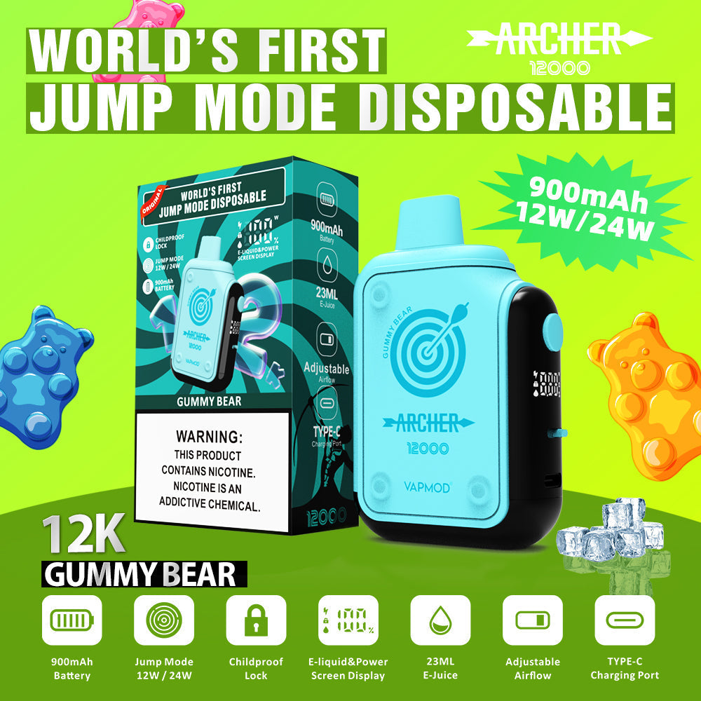 VAPMOD ARCHER 12000 Puffs Disposable Vape Wholesale