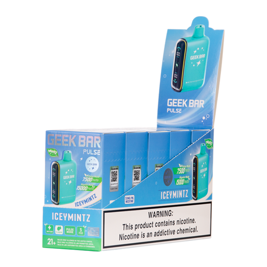 StoneMintz Geek Bar Pulse -IceyMintz -50mg Nicotine 16ml E-liquid 650mAh  Battery
