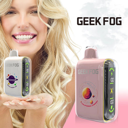 Geek Fog Pulse 10000 Puffs Regular 20000 Puffs LED Screen Wholesale Disposable Vape Pen Electronic Cigarette Dual Mesh Coil Rechargeable Battery 12 Flavors