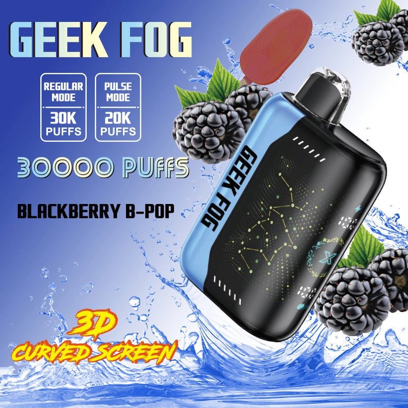 Dual Mesh Coil Disposable Vape - LED Display, 12 Flavors, Rechargeable