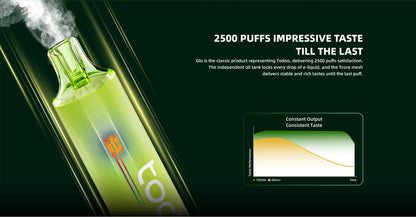 TODOO GLO 2500 Puffs Disposable Vape Wholesale