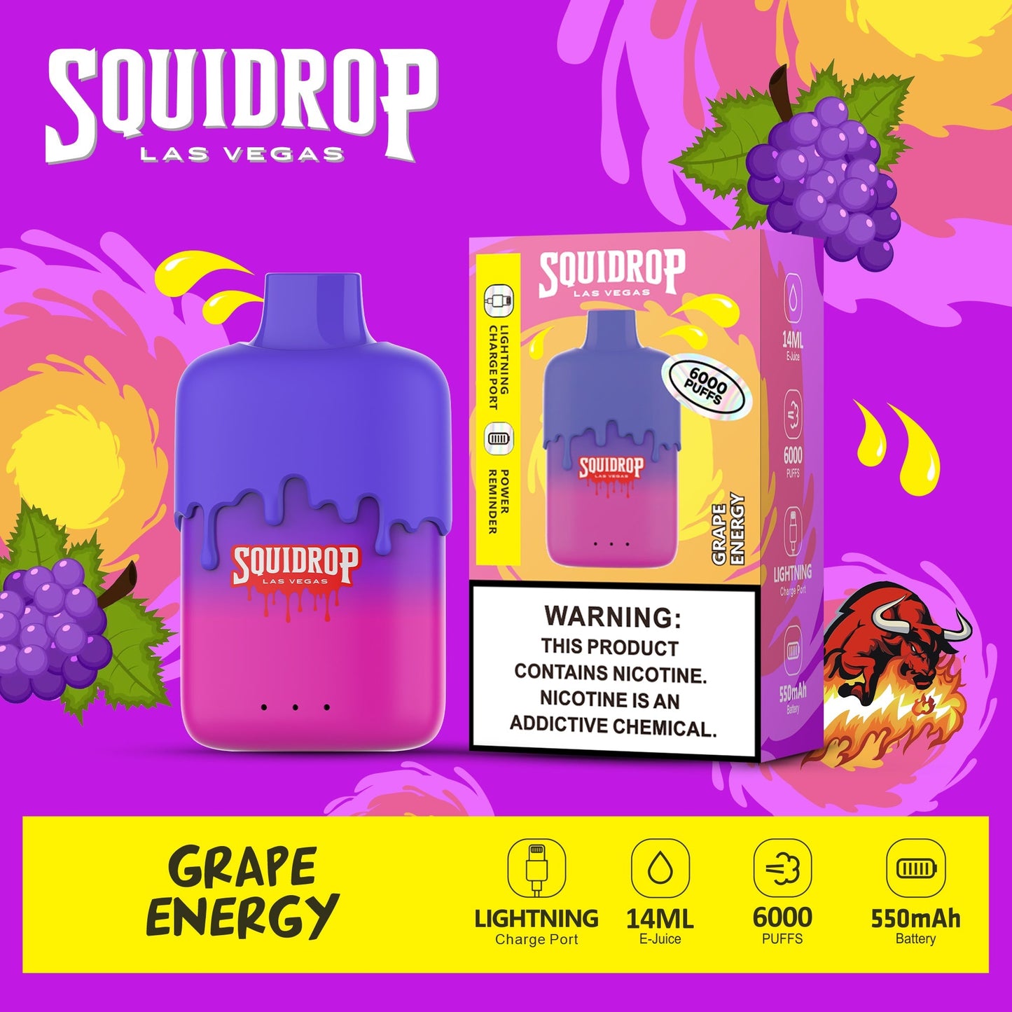VAPMOD SOUIDROP 6000Puffs Disposable Vape Wholesale