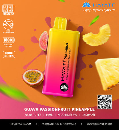 Hayati Duo Mesh 7000 Puffs Disposable Vape