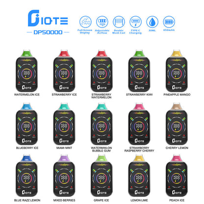 IQTE DP50000 Puffs Disposable Vape Wholesale-Multiple Nicotine 15 Flavors