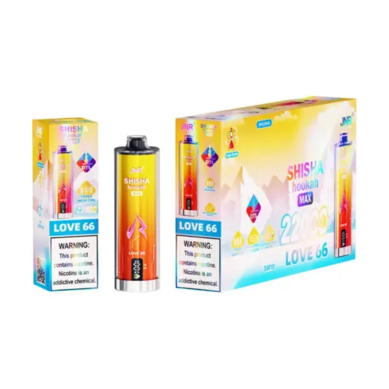 JNR Shisha Hookah Max 22000 Puffs Disposable Vape-850mAh Battery, 40ml E-liquid, Multiple Nicotine 12 Flavors