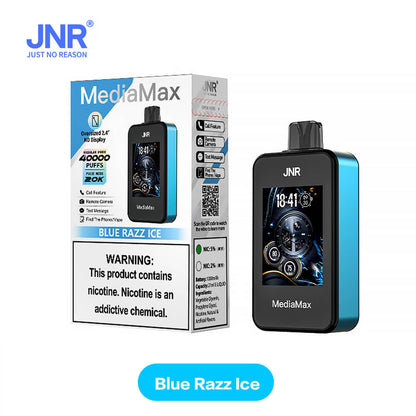 JNR Vape MediaMax 40000 PUFF 40K Disposable Vape Pen E Cigarette Prefilled 21ml 650 mAh 10 Flavors In Sales