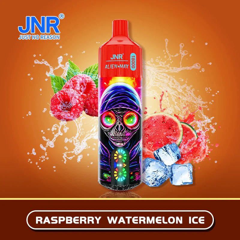 JNR ALIEN MAX 18000 Puffs Disposable E Cigarette Rechargeable Vape -850mAh Battery, 28ml E-liquid, Multiple Nicotine 22 Flavors