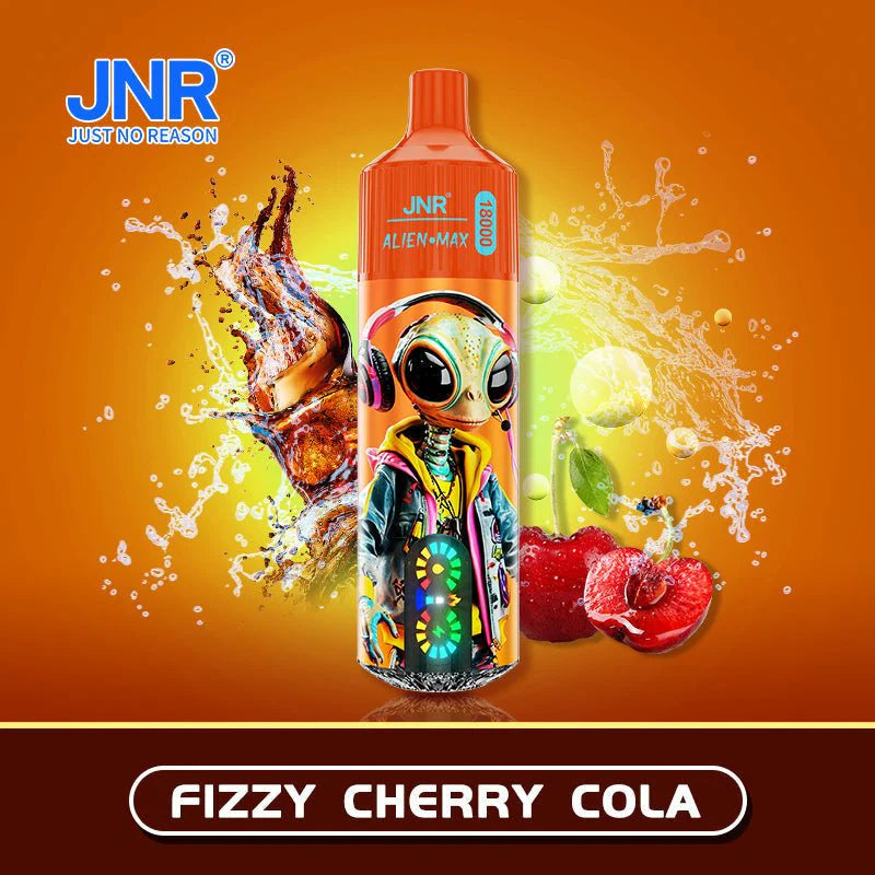 JNR ALIEN MAX 18000 Puffs Disposable E Cigarette Rechargeable Vape -850mAh Battery, 28ml E-liquid, Multiple Nicotine 22 Flavors