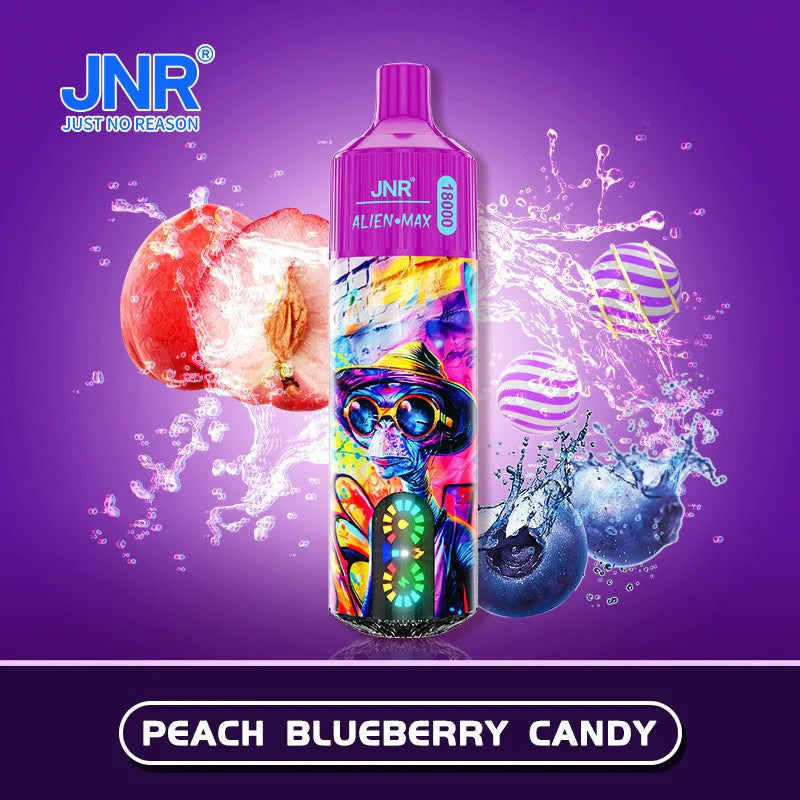 JNR ALIEN MAX 18000 Puffs Disposable E Cigarette Rechargeable Vape -850mAh Battery, 28ml E-liquid, Multiple Nicotine 22 Flavors