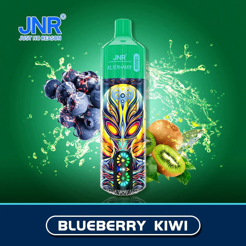 JNR ALIEN MAX 18000 Puffs Disposable E Cigarette Rechargeable Vape -850mAh Battery, 28ml E-liquid, Multiple Nicotine 22 Flavors