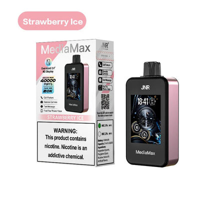 JNR Media Max 40000 Puffs 5% Nicotine Disposable Vape 21ml 1000mAh 16 Flavors