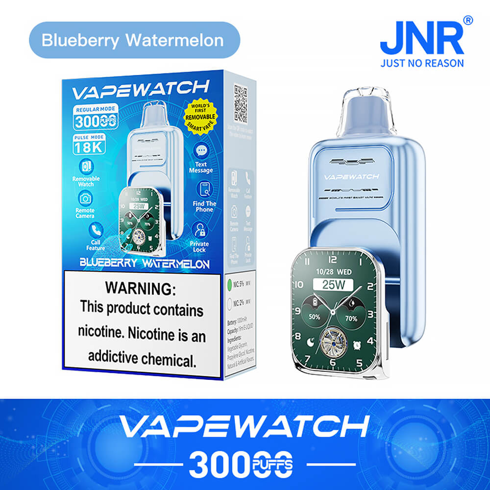 JNR Vape Watch 30000 Puffs Disposable Vape （2%3%5%Nicotine）19ML 850mAh 10 Flavors Available In Sales
