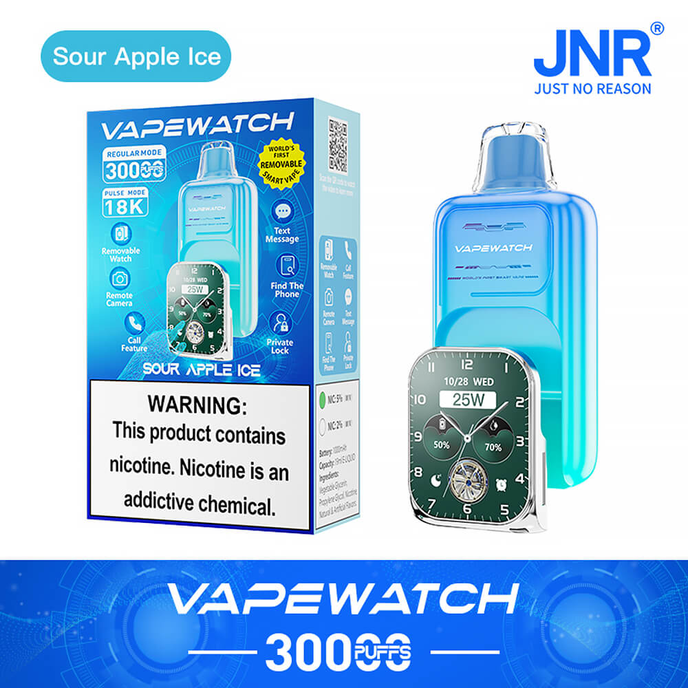 JNR Vape Watch 30000 Puffs Disposable Vape （2%3%5%Nicotine）19ML 850mAh 10 Flavors Available In Sales