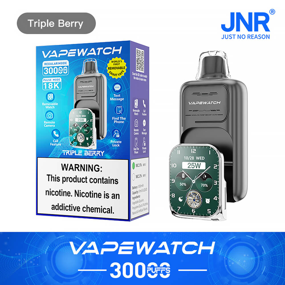 JNR Vape Watch 30000 Puffs Disposable Vape （2%3%5%Nicotine）19ML 850mAh 10 Flavors Available In Sales